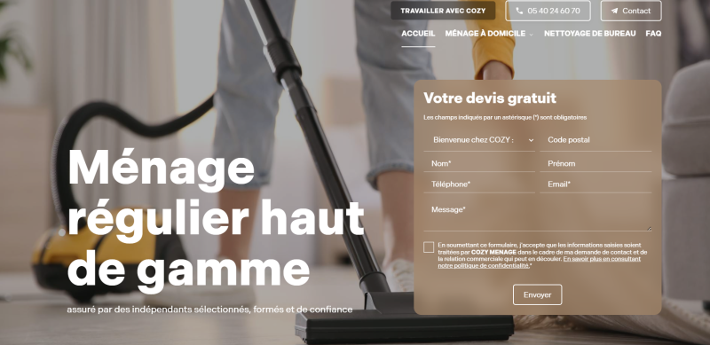 Société de ménage à domicile à Toulouse Entreprise de ménage à domicile professionnel et particulier à Toulouse Toulouse COZY MENAGE