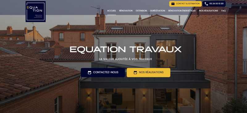 Société de rénovation appartement et maison Toulouse EQUATION TRAVAUX